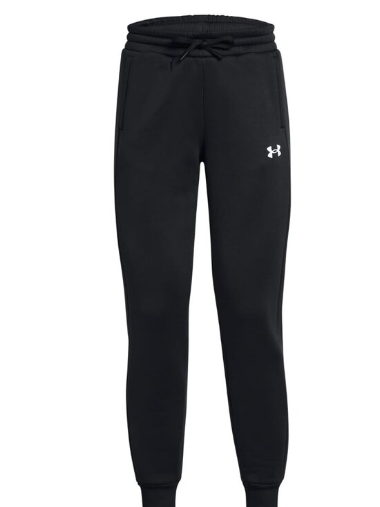 Under Armour Pants - Under Armour Women's Armour Fleece Joggers, (001) Black / / White